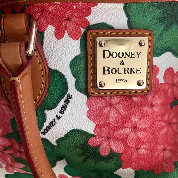 Dooney and Bourke Pink Hydrangea Satchel - Picture 4 of 10
